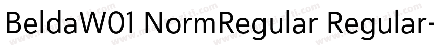 BeldaW01 NormRegular Regular字体转换